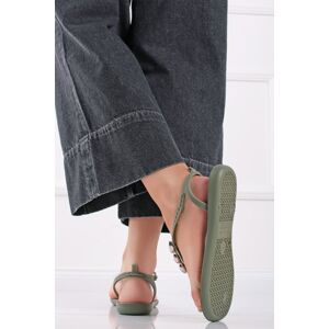 Zelené gumené sandále Salty II