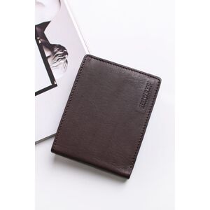 Pánska hnedá kožená peňaženka Barry
