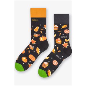 Tmavosivé vzorované ponožky Autumn 078