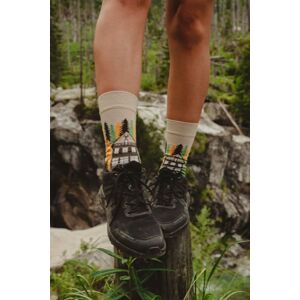 Béžové vzorované ponožky Bilíkova chata