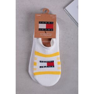 Žlto-biele členkové ponožky TJ Footie Tommy Stripe - dvojbalenie