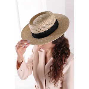 Béžový slamený klobúk Marcelia
