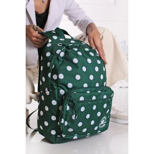 Tmavozelený bodkovaný ruksak Go 2 Backpack