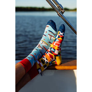 Viacfarebné vzorované ponožky Yacht Club