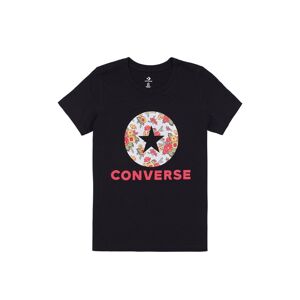 Čierne tričko Converse in Bloom Floral Tee