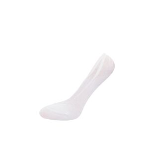 Biele balerínkové ponožky so silikónovým pásom S31