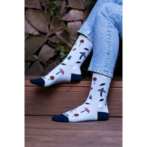 Svetlomodré vzorované ponožky Lesozber