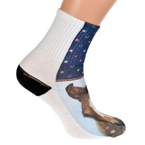 Bielo-modré ponožky ANI