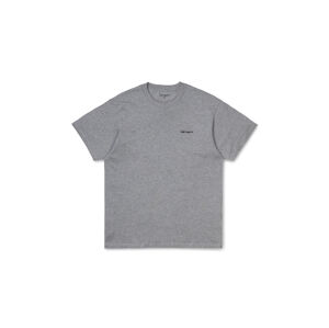 Carhartt WIP S/S Script Embroidery T-Shirt Grey Heather šedé I025778_V6_91