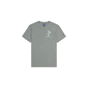 Champion Street Sports Graphic T-Shirt Grey-XL šedé 214346_S20_EM525-XL