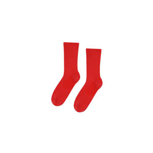 Colorful Standard Woman Classic Organic Sock-One-size červené CS6002-SR-One-size