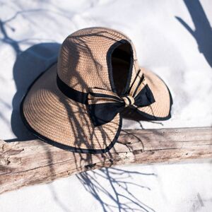 Tmavobéžový klobúk z prírodných materiálov Malatya