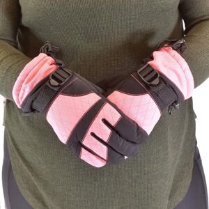Dámske ružové rukavice SKI