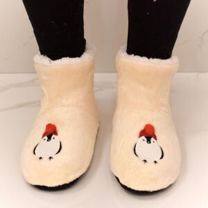 Detské béžové ponožkové kapce NATALE PINGUINO