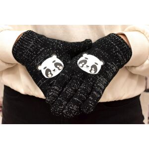 Detské čierne rukavice TORRIE PANDA