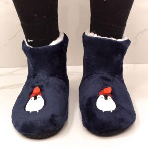 Detské modré ponožkové kapce NATALE PINGUINO