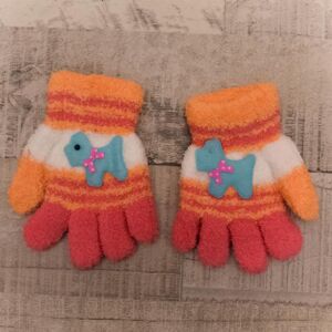 Detské oranžové rukavice HAVKO