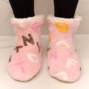 Detské ružové ponožkové kapce ANNIE ABC