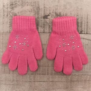 Detské ružové rukavice SKYE
