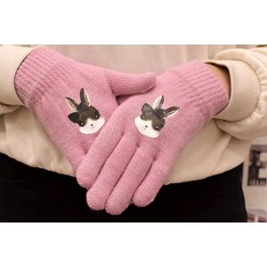 Detské ružové rukavice TORRIE RABBIT