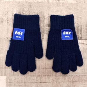 Detské tmavomodré rukavice FINEAS