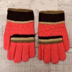 Detské vlnené červené rukavice RESTALIA
