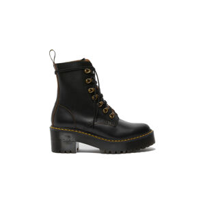 Dr. Martens Leona Vintage Smoothe Leather Heeled Boots 7 čierne DM22601001-7