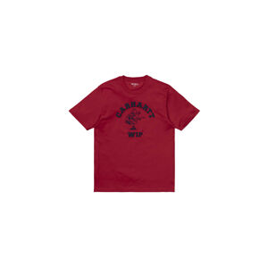 Carhartt WIP S/S Duck Batter T-Shirt Cardinal Dark Navy-S červené 1026434_9N_90-S