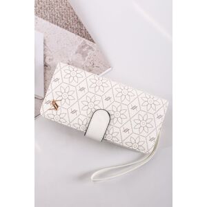 Biela vzorovaná peňaženka Fleur