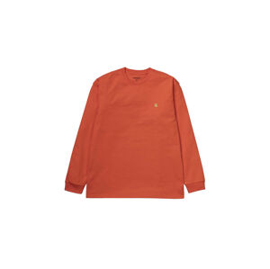 Carhartt WIP L/S Chase T-Shirt Pepper Gold-XL oranžové 1026392_PE_90-XL