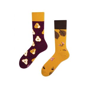 Hnedo-žlté ponožky Pear Pair