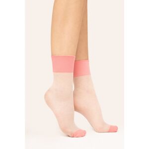 Svetloružové ponožky Mellow 30DEN