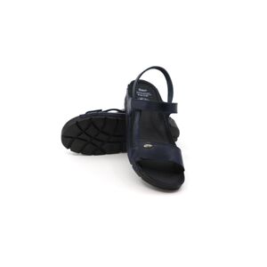 Tmavomodré kožené zdravotné sandále Miri