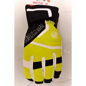 Pánske žlto-čierne lyžiarske rukavice ECHT SOLDEN L-XL-2XL