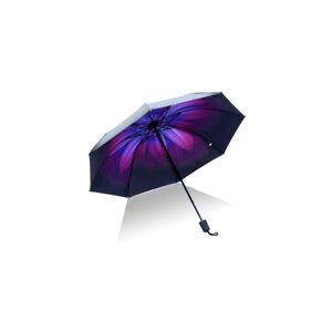 Fialovo-čierny kvetovaný dáždnik Betty