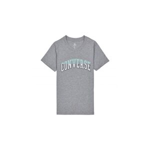 Converse Twisted Varsity Pattern Classic T-Shirt-M šedé 10018431-A01-M
