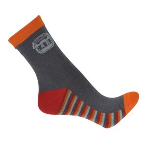 Sivo-oranžové ponožky SKATY