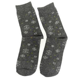 Vlnené sivé ponožky VLOČKY