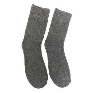 Vlnené tmavosivé ponožky DIKA